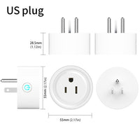 UK US EU WiFi Smart Socket Power Plug Outlet Remote Control Works with Amazon Alexa Google Home No Hub Required