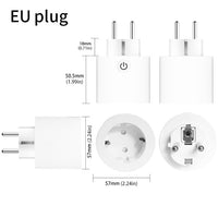 UK US EU WiFi Smart Socket Power Plug Outlet Remote Control Works with Amazon Alexa Google Home No Hub Required